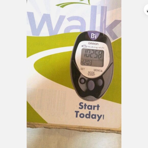 Omron HJ-720ITC Pedometer Black/Gray Pocket Dual Axis w/ Clip & USB Software - Picture 4 of 4